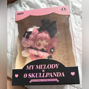 POP MART My Melody x Skullpanda Pink Plush Toy